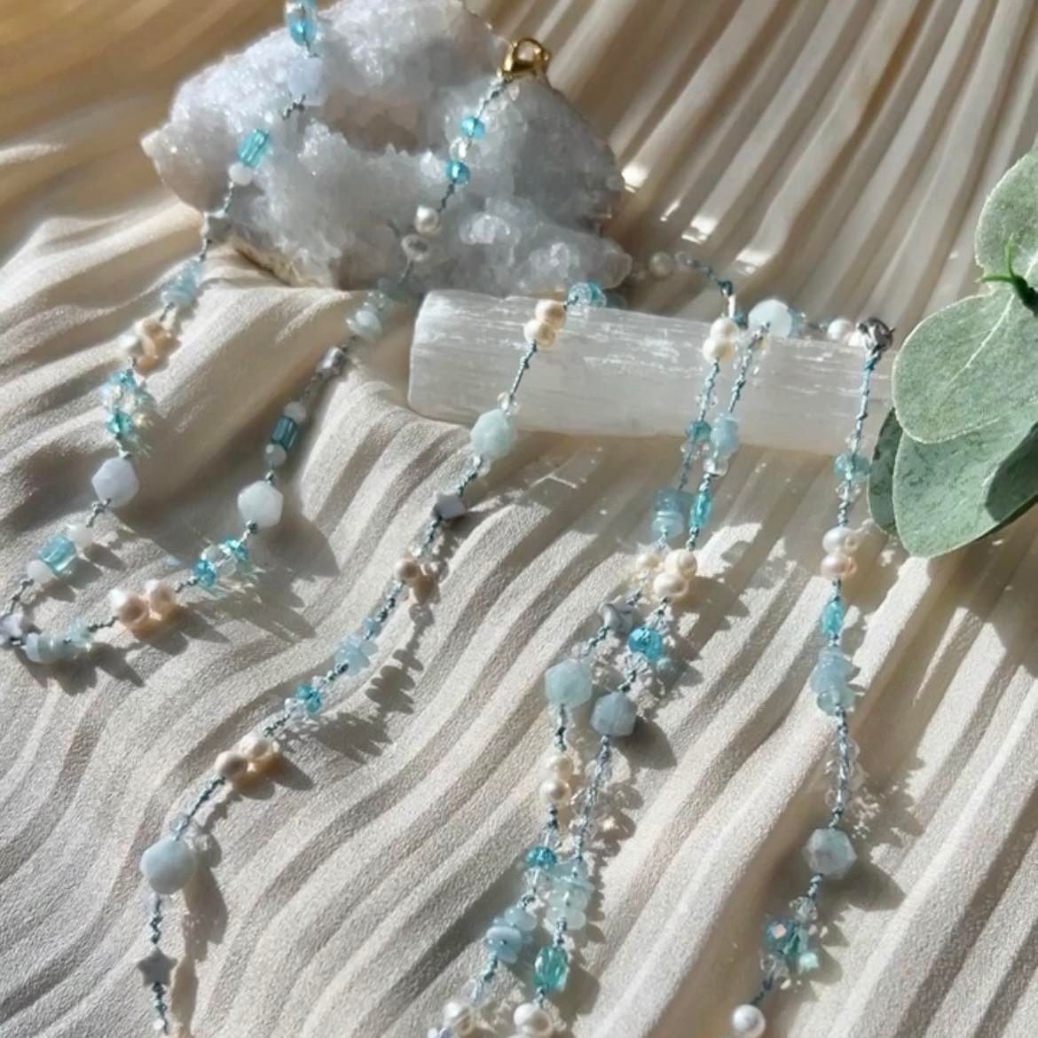 Aquamarine Mix Fairy Style Choker