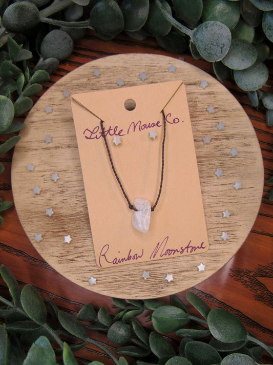 Rainbow Moonstone Necklace