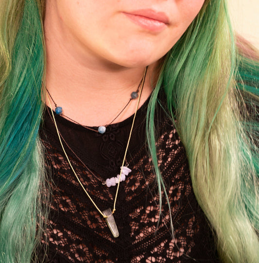 Apatite Choker Beaded Necklace