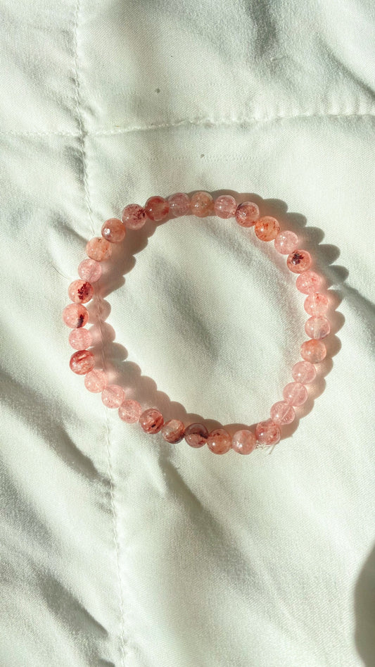 Strawberry Quartz Bracelet